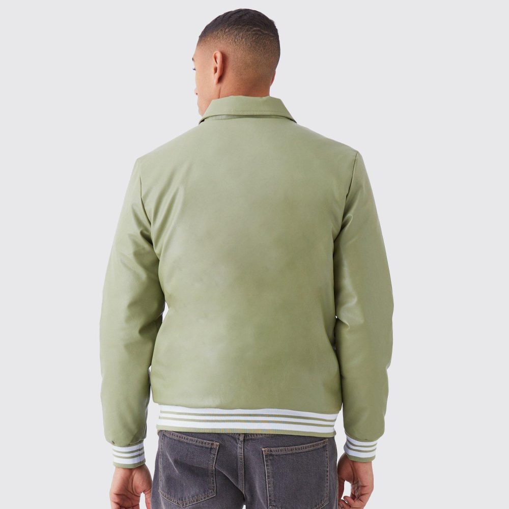 Worldwide PU Collared Bomber